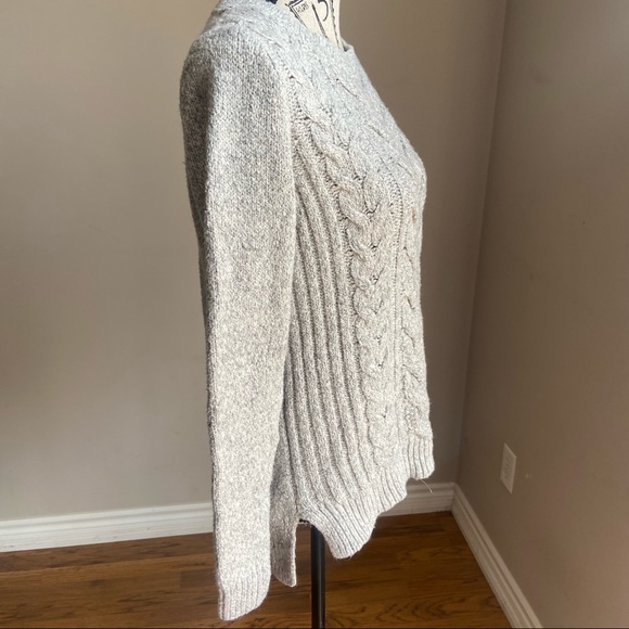 Tommy Hilfiger cable knit sweater hi lo hem  S - Picture 8 of 9